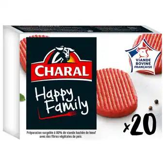 CHARAL Hachés au boeuf Happy Family surgelés