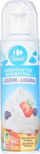 CARREFOUR CLASSIC' Crème fouettée sous pression