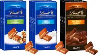 LINDT MAÎTRE CHOCOLATIER SUR TOUTES LES TABLETTES DE CHOCOLAT