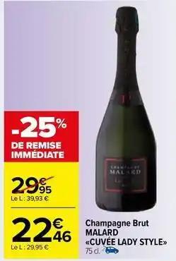 Malard - champagne brut cuvée lady style
