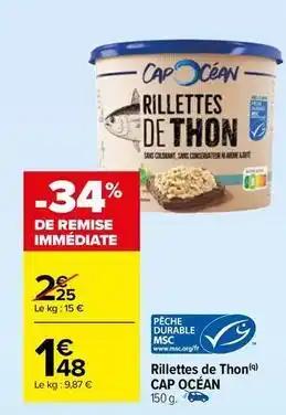 Cap océan - rillettes de thon