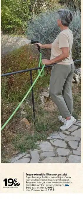 Tuyau extensible 15 m avec pistolet