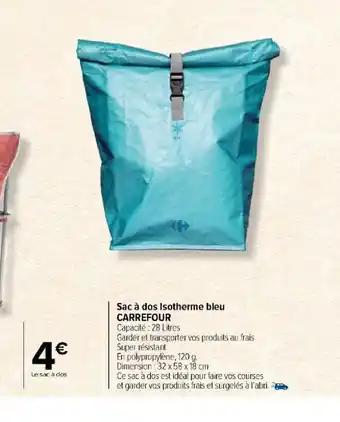 Sac à dos Isotherme bleu