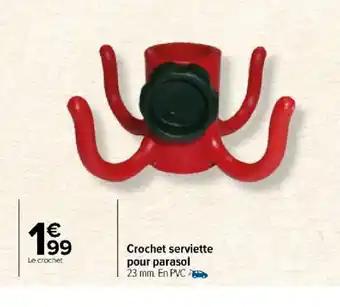 Crochet serviette pour parasol