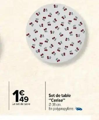 Set de table "Cerise"