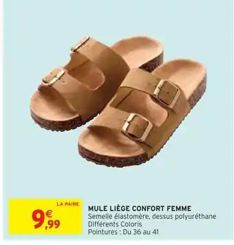 MULE LIÈGE CONFORT FEMME