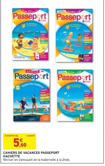 HACHETTE CAHIERS DE VACANCES PASSEPORT