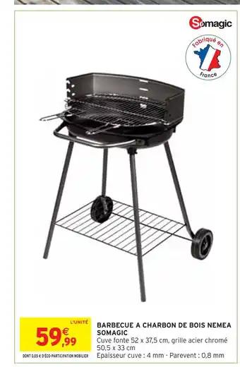 SOMAGIC BARBECUE A CHARBON DE BOIS NEMEA