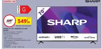 SHARP SMART TV 70'' ANDROID 4K UHD