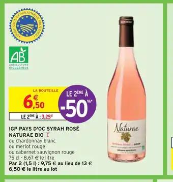 IGP PAYS D'OC SYRAH ROSÉ BIO