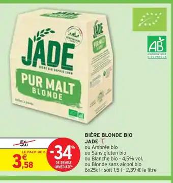 JADE BIÈRE BLONDE BIO