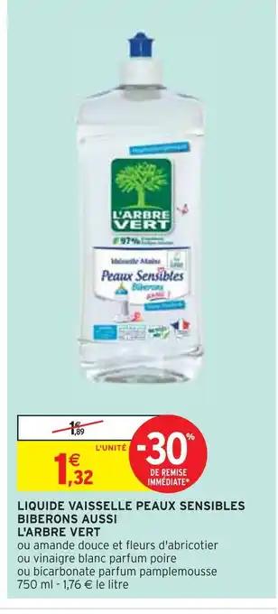 L'ARBRE VERT LIQUIDE VAISSELLE PEAUX SENSIBLES BIBERONS AUSSI