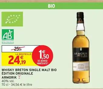ARMORIK WHISKY BRETON SINGLE MALT BIO ÉDITION ORIGINALE