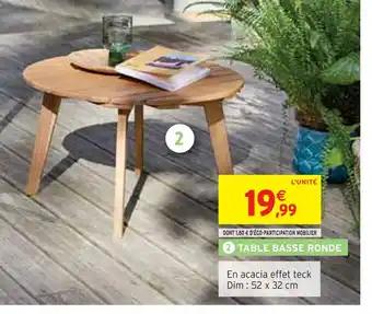 Promotion Exclusives de Table basse ronde : Découvrez l'Offre incontournable