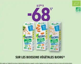 BJORG LE 2ÈME À -68% SUR LES BOISSONS VÉGÉTALES BJORG