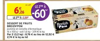 BREIZH'POM DESSERT DE FRUITS