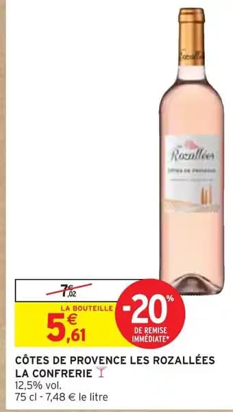 LA CONFRERIE CÔTES DE PROVENCE LES ROZALLÉES