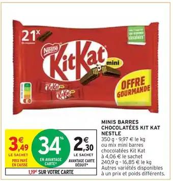 NESTLE MINIS BARRES CHOCOLATÉES KIT KAT