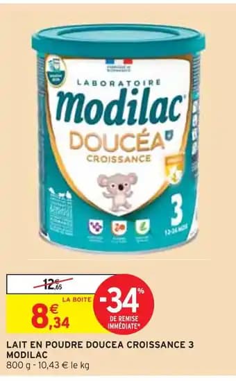 MODILAC LAIT EN POUDRE DOUCEA CROISSANCE 3