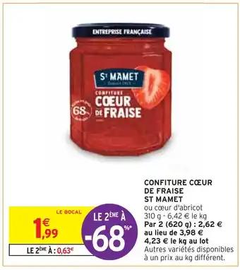 ST MAMET CONFITURE CŒUR DE FRAISE