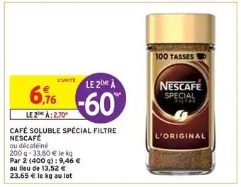 NESCAFÉ CAFÉ SOLUBLE SPÉCIAL FILTRE