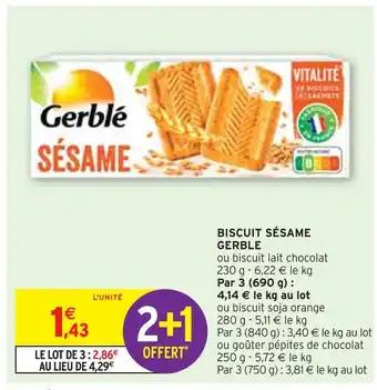 GERBLE BISCUIT SÉSAME