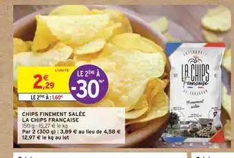 LA CHIPS FRANÇAISE CHIPS FINEMENT SALÉE