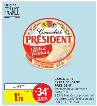 PRÉSIDENT CAMEMBERT EXTRA FONDANT
