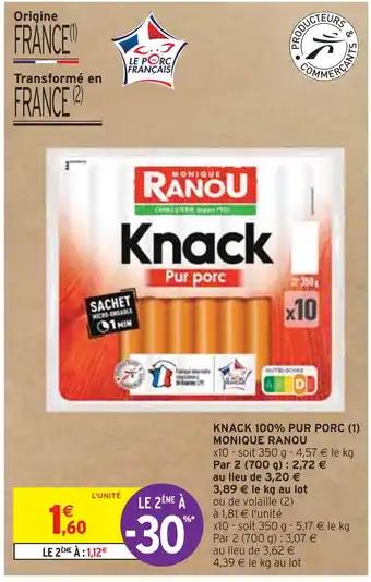 MONIQUE RANOU KNACK 100% PUR PORC