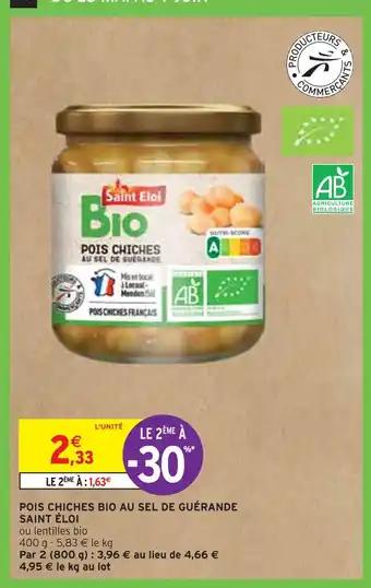 SAINT ÉLOI POIS CHICHES BIO AU SEL DE GUÉRANDE
