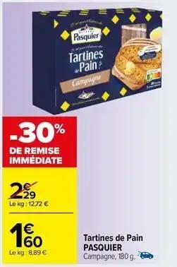 Pasquier - tartines de pain