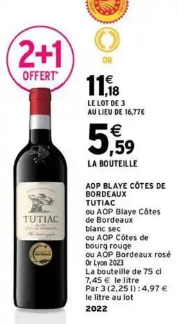 Tutiac - aop blaye côtes de bordeaux