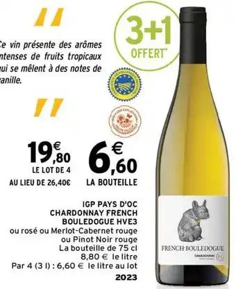 French bouledogue - igp pays d'oc chardonnay hve3
