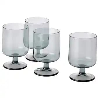 Ombonad Verre à pied, gris, 32 cl
