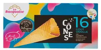 LA BASQUAISE Cônes goût vanille