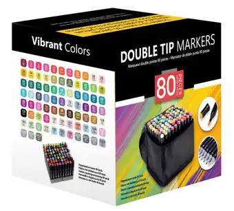 Marqueur double pointe 80 pièces