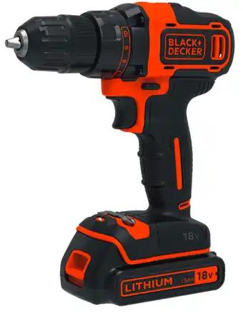 BLACK & DECKER Perceuse sans fil 18V 2 vitesses