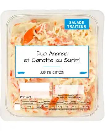 Duo ananas et carotte au surimi