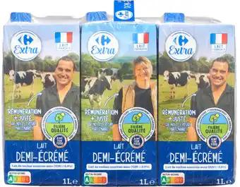 CARREFOUR EXTRA Lait demi-écrémé Filière Qualité