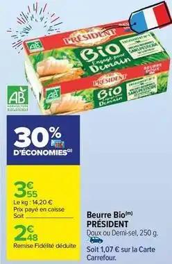 Président - beurre bio