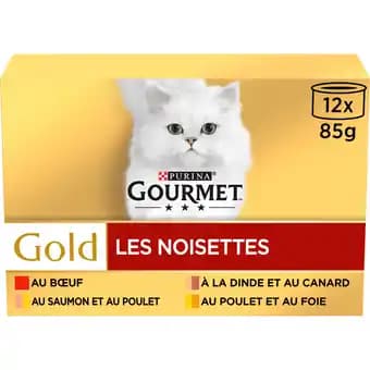 GOURMET GOLD Les Noisettes - 12 x 85 g
