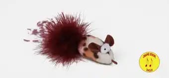 Anka - Jouet Souris savane organe sonore L.14 x l.3,5 x H.3,5 cm