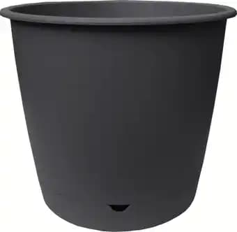 Ecloz - Pot à réserve d'eau L'Autonome Rond Anthracite ⌀40cm