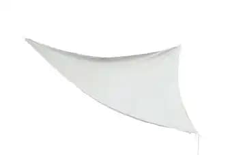 Voile d'ombrage triangle polyester écru 3 m - ECLOZ