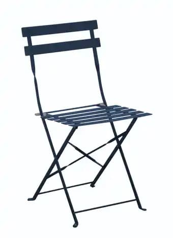 Pro Loisirs - Chaise pliante Cuba Bleu L.46 x l.41 x H.80 cm