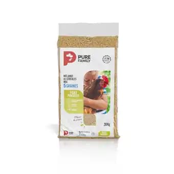 Pure Family - Mélange de céréales Mix pour poules pondeuses 20 kg