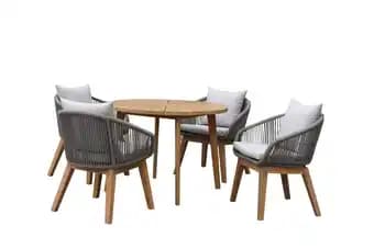 Salon de jardin repas cordage Dancy 4 personnes ECLOZ