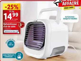 Rafraîchisseur d'air de table