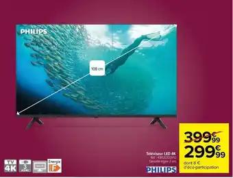 Philips - téléviseur led 4k 43pus7009/12
