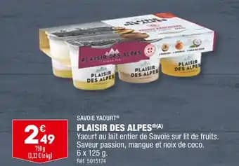 SAVOIE YAOURT PLAISIR DES ALPES